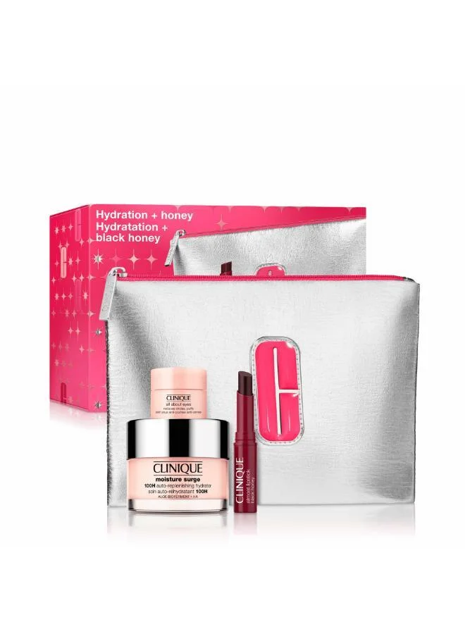 كلينيك مجموعة العناية بالبشرة والمكياج بالترطيب والعسل، توفير %